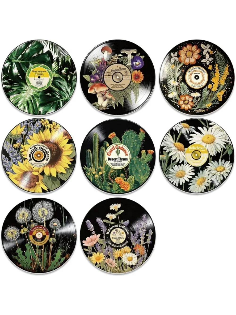 8PCS Vintage Record Wall Decor Set | 12